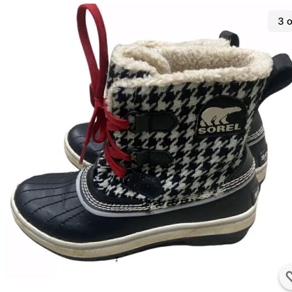 Sorel Waterproof Tivoli Black Womens Winter Boots NL1631-639 Size US 6 - Picture 3 of 5